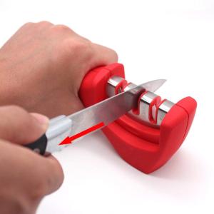 Wholesale 3 Stage Portable Kitchen Knife Sharpener / Ceramic Knife Sharpener 205*50*70mm from china suppliers