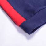 Casual Mens Pastel Color Block Hoodie Polyester / Cotton Material For Winter