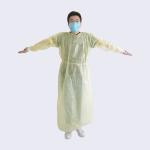 PPE Disposable Waterproof Protective Isolation Gown 25gsm PP Non Woven Isolation