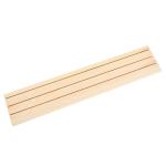 3-slot Ring Jewelry Display Stand Craft Showing Organizer Tray Wood Business