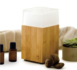 Wholesale Ultrasonic Electric Aroma Air Humidifier 180ML Bamboo Wooden Grain Color from china suppliers