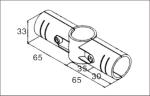 SPCC Steel Metal Pipe Connectors Nickel / Chrome Plated Lean Pipe Fittings