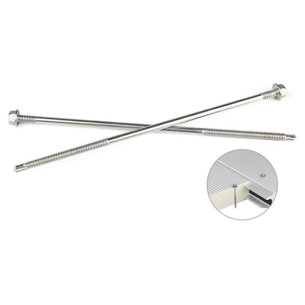 Hex Washer Head Stainless Self Drilling Screws 6.3x200mm for Insulated Sandwich