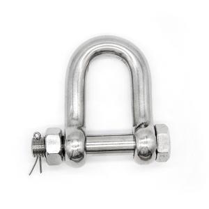 Wholesale Stainless Steel American Style D Type Chain Shackle With Safety Pin from china suppliers