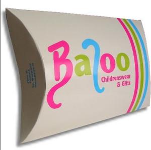 Wholesale CMYK Colors Pillow Box Packaging , Cardboard Paper Pillow Box from china suppliers