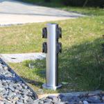 Stainless Steel Outdoor Garden In-ground Lawn Electrical Power Sockets Outlet