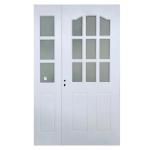 Customized UPVC PVC Casement Doors with 70mm Window Frame Width