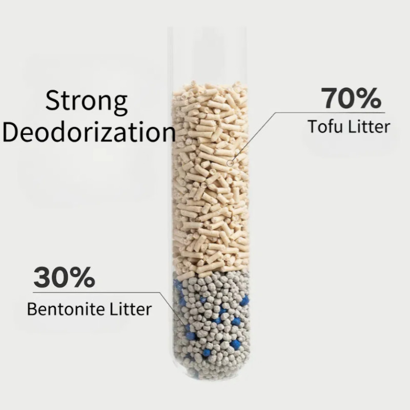 Easy Clean Mixed Cat Litter Biodegradable Eco Friendly Tofu Cat Litter