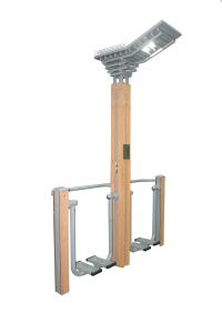 Wholesale wood like street lamp outdoor fitness equipment from china suppliers