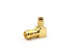 SMA female right angle crimp for RG 58 cable RF Coaxial Connector