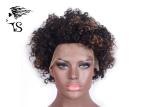 Short Kinky Curly Indian Remy Full Lace Wigs Human Hair For African American