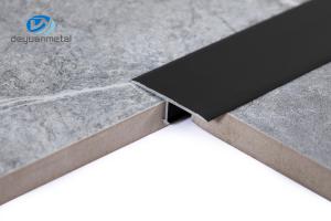 Wholesale 6063 Aluminum T Profiles 4mm Height 5--20μM Anodized Black Color from china suppliers