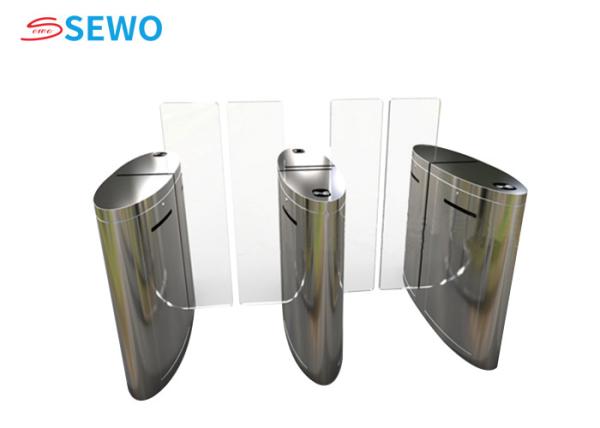 ISO9001 Full Height Sliding Turnstile Pedestrian Access Control System 40people