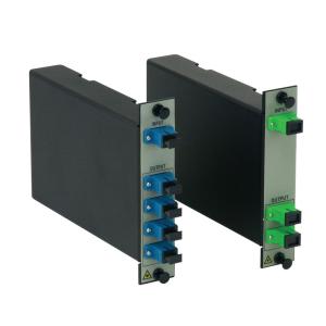 Wholesale 1x2 / 1x4 Fiber Optic Splitter LGX Cassette Coupler Polarization Insensitivity from china suppliers