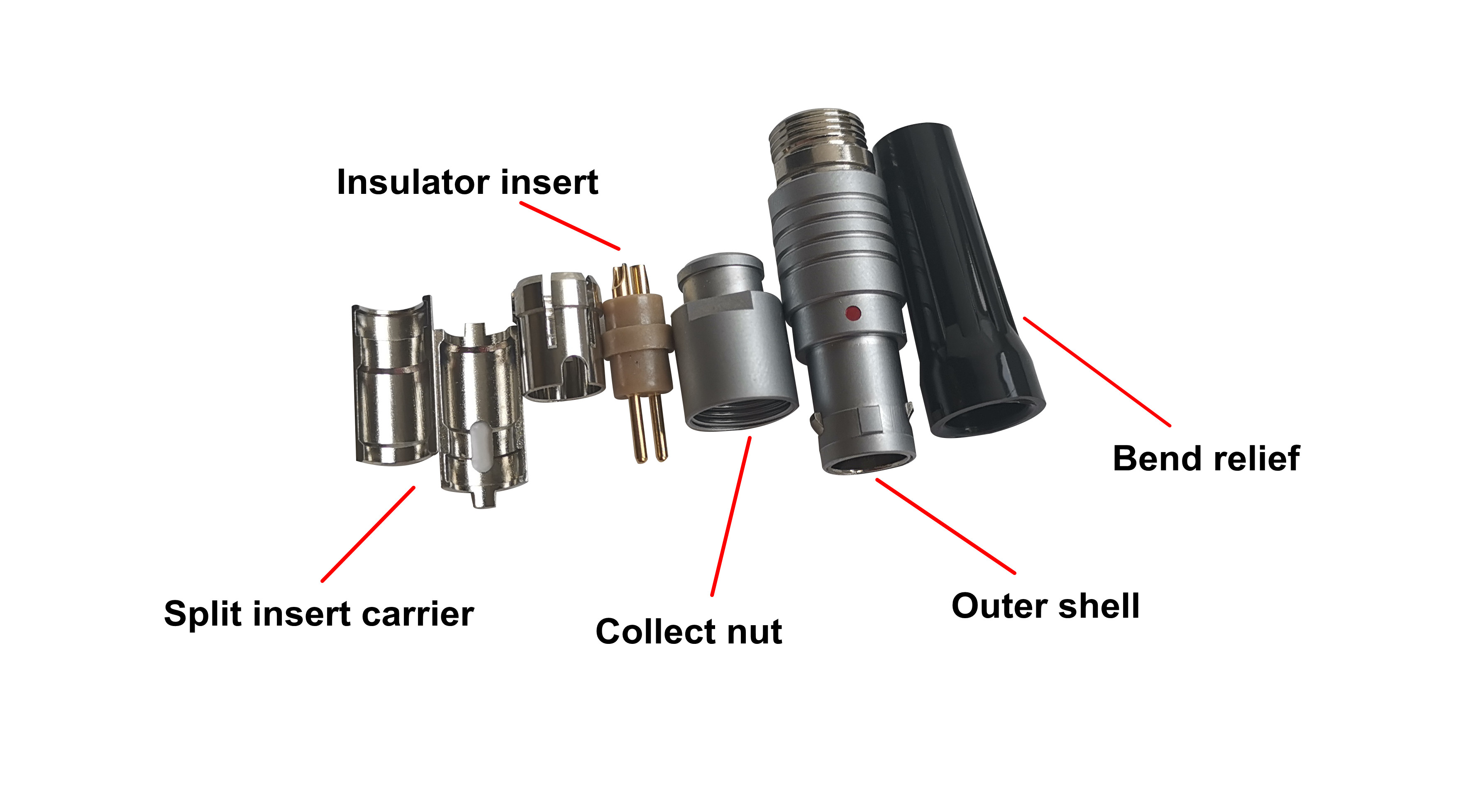 Multi Pin 0B Series LEMO Circular Metal Connectors Male Female Gender