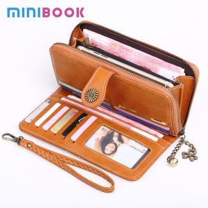 Wholesale Low MOQ Mix Models Women's Long Zipper Wallet Newest Anti-Theft Selection from china suppliers