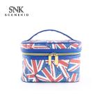 Travel Use Large Capacity Round Cylinder Bucket Cosmetic Cases