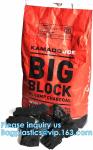 Charcoal Briquettes, BBQ Kraft Paper Charcoal Bag, Grill Packing Bag, Size 3kg