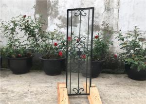Wholesale Square Top Eyebrow Wrought Iron Glass Galvanized Steel Anti Rusting from china suppliers