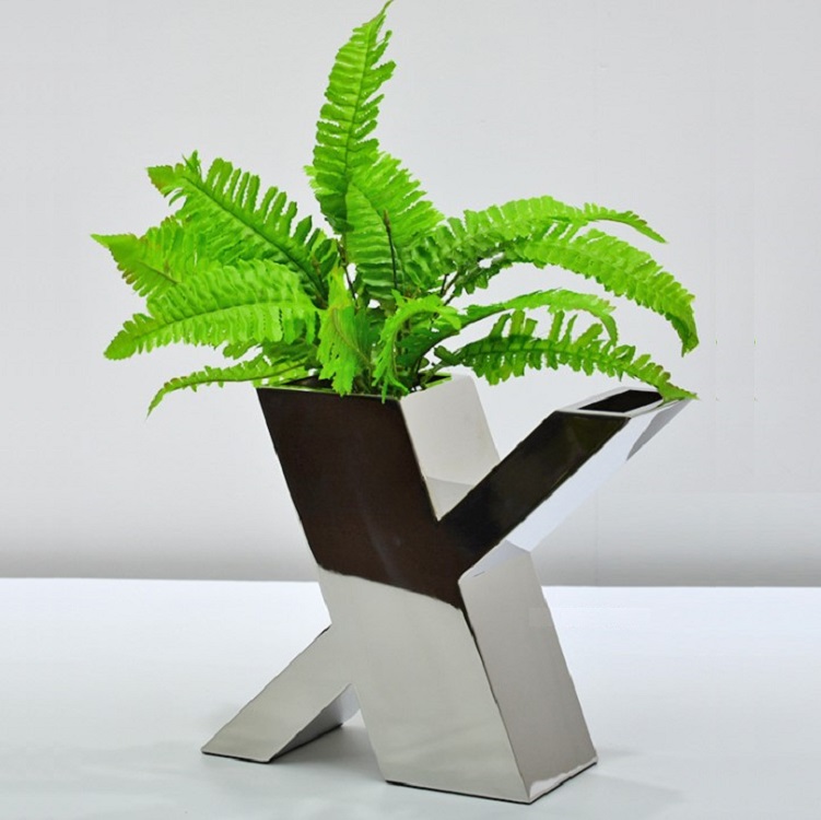 Customized stainless steel rectangle flower planters