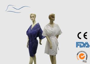Wholesale SPA Services Use Disposable Kimono Robe White Color Opening Cuffs Type from china suppliers