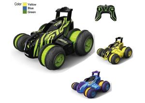 Wholesale Rotation Yellow Blue 4WD Children's Play Toys , 2.4G Stunt Remote Control Cars from china suppliers