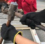 CE Certified Secure Grip Anti Slip Crinkle Latex Coated Safety Work Gloves For