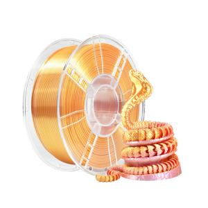 Wholesale 100% Without Bubble High Strength 1.75mm Silk Dual Color Pink Gold PLA 3d Prinitng Filament from china suppliers