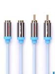 Professional Male To Female 2 RCA Audio Cable , Cellphone / DVD Player Cable