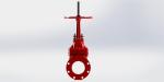 Red FBE Coated Resilient Seated Valve For Fire Service UL FM Approved