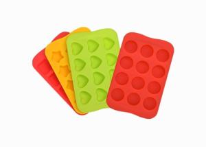 Wholesale Heart Star Shaped Silicone Baking Molds Heat Resistant Silicone Chocolate Molds from china suppliers