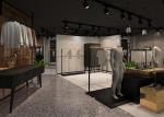 Simple Style Clothing Store Display Fixtures , Customized Retail Apparel