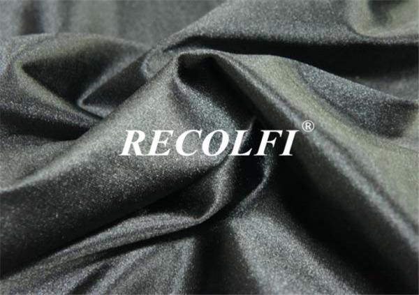 Metallic Grey Silk Glossy Spandex Workout Leggings Functional Cooling Sustainabl