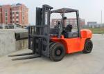 7 Tons Diesel Industrial Forklift Truck With 197MM Free Lift Height