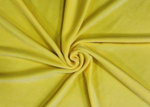 Wholesale 300GSM Soft 92% Polyester Microfiber Elastic Velvet Fabric for Toys, Accessories- Mango Yellow from china suppliers