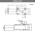 Faradyi Factory Price Double Shaft High Torque 12V 24V Carbon Brush Brushless