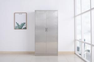 Wholesale Two Door Stainless Steel Storage Cabinet Cupboard Locker High Performance For Cleaning Tools from china suppliers