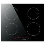 Stainless Steel Trim 7200W 4 Elements 30 Inch Induction Cooktop