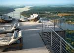 Terrace Stainless Steel Rod Balustrade With 8mm / 12mm Solid Rod , 12.7mm Hollow