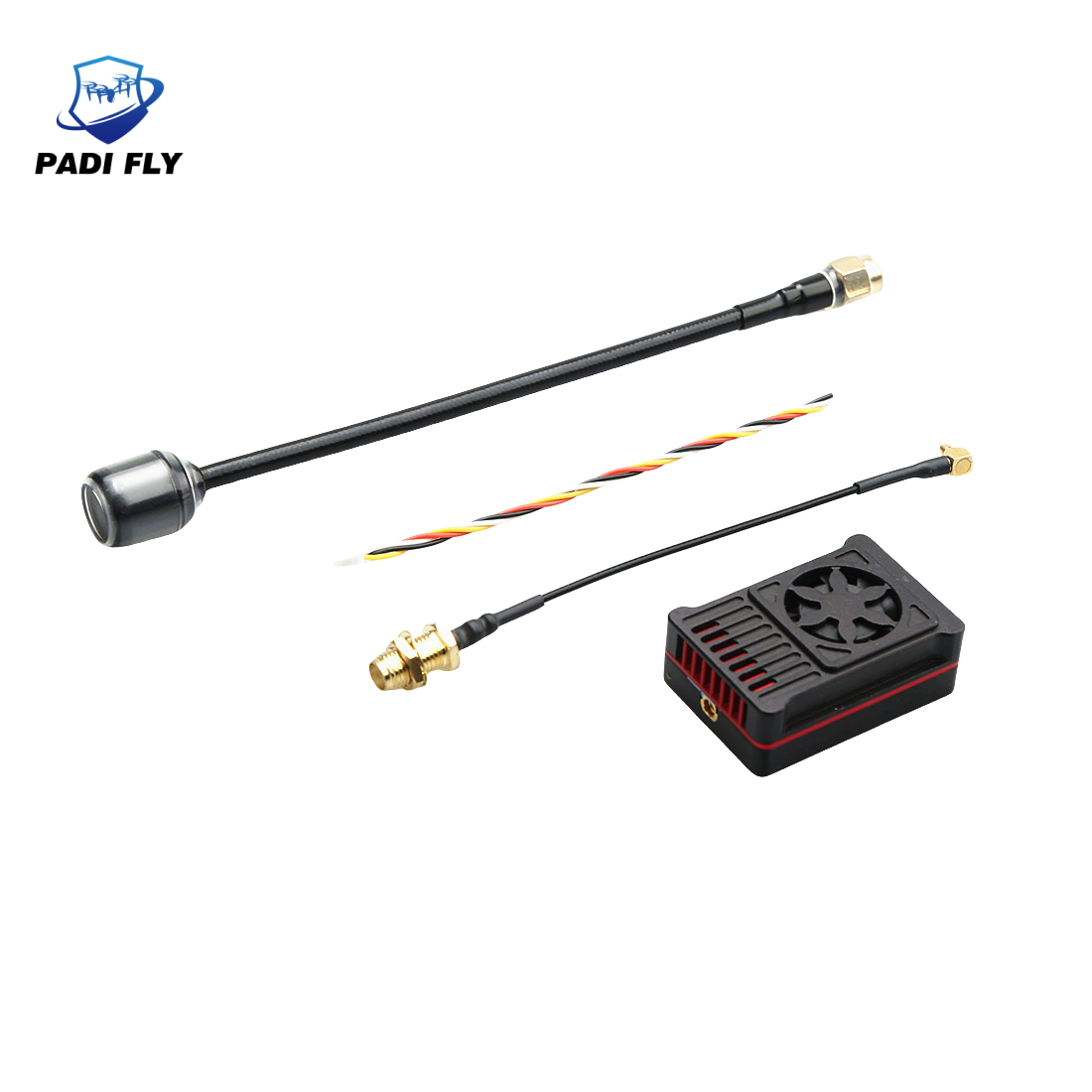 High Power 5.8G 2.5W 48CH FPV Video Transmitter with Built-in Microphone Accessory for FPV Drones
