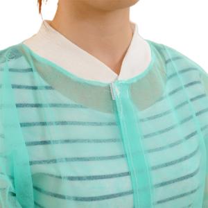 Wholesale Water Resistant Disposable Lab Aprons With Knitted Cuff Anti Bacteria from china suppliers