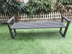 Waterproof Metal Park Benches , Anti Rust Mild Steel Bench With Armrests
