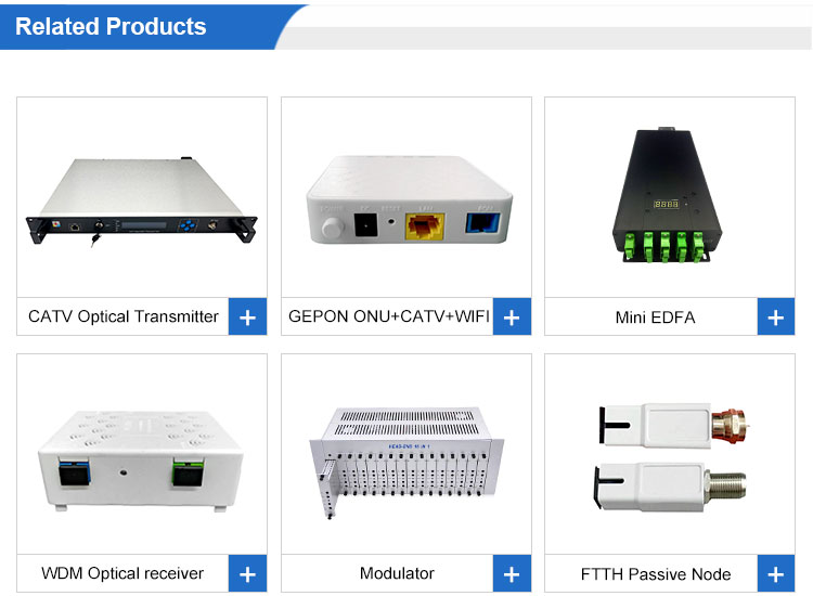 EDFA Erbium Doped Fiber Amplifiers 1U 19 Inch Rack Housing For CATV HFC PON