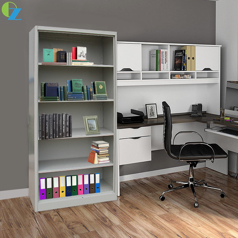 Knock Down Metal Open Bookshelf Steel Office Storage Cabinet 0.5mm-1.2mm