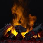 118'' 300cm Electric Water Vapor Fireplace 360 Degree View Moisturized