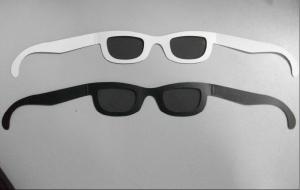 Wholesale 300g Paper Polarized 3d Glasses For Cinema , Circular Polarising Glasses from china suppliers