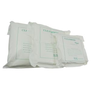 Wholesale Ultrasonic Cut Double Knnit Polyester 6&quot;*6&quot; Cleanroom Wipes from china suppliers