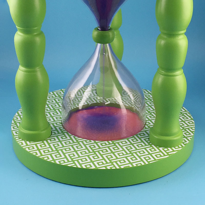 Home Decor Time Out Sand Timer 60 Minutes Wooden Hourglass Stool