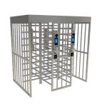 Outdoor Full Height Turnstile Dynamic Face Recognition Time Attendance Software