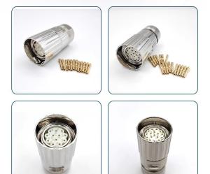 Wholesale M23 M40 seriers servo cable connectors E P type male female connectors from china suppliers